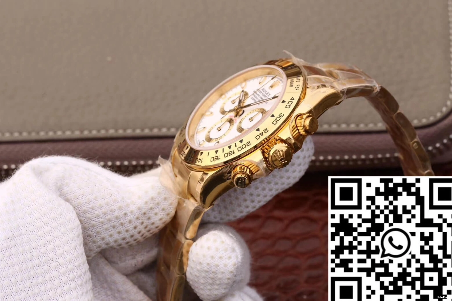 Cosmograph JH Factory Gold M116508-0001 Yellow Rolex White Daytona Dial 0124